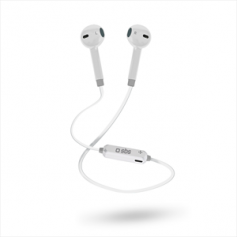 AURICOLARE BLUETOOTH CON FILO BIANCO