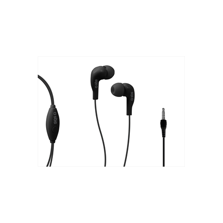 AURICOLARE STEREO CON MICROFONO PER SMARTHONE NERO