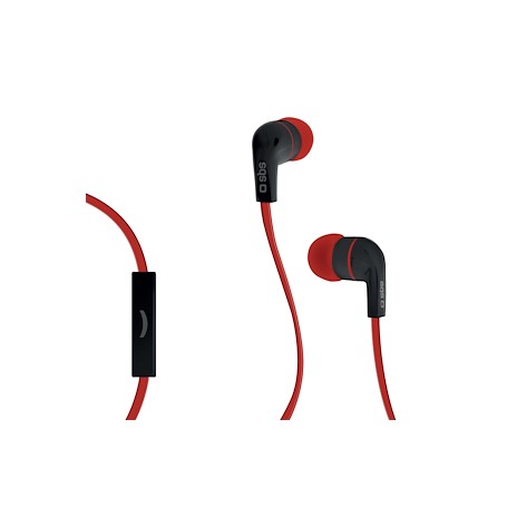 AURICOLARE STEREO CON MICROFONO PER SMARTPHONE RED