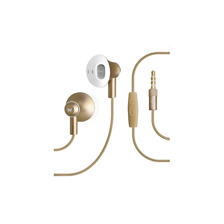 AURICOLARE STEREO CON MICROFONO PER SMARTPHONE ORO