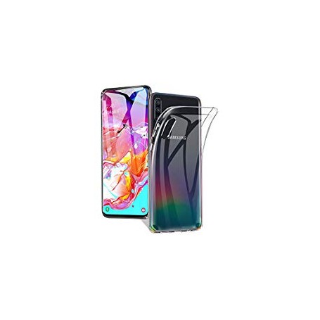 CUSTODIA IN SILICONE PER SAMSUNG GALAXY A70 TRASP