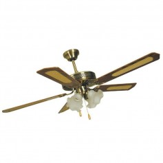VENTILATORE A SOFFITTO 65WATT 4 PALE 132CM + LUCE