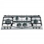 PIANO COTTURA A GAS 6 FUOCHI 90CM INOX