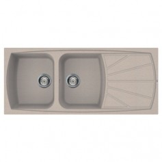 LAVELLO 2 VASCHE AVENA 116X50 CON SCOLATURA REVERS