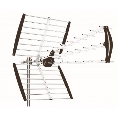ANTENNA TV ESTERNA UHF SEGNALI DVB 14 ELEMENTI