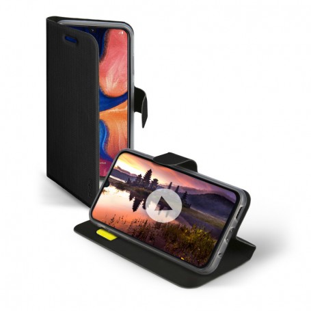 CUSTODIA A LIBRO PER GALAXY A20E COLORE BLACK