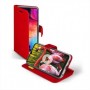 CUSTODIA A LIBRO PER GALAXY A50 COLOR RED