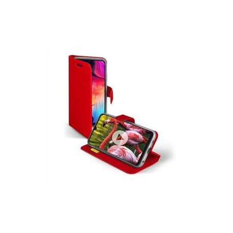 CUSTODIA A LIBRO PER GALAXY A50 COLOR RED