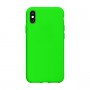 CUSTODIA IN SILICONE PER IPHONE X/XS VERDE