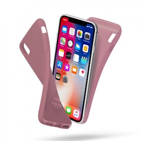 CUSTODIA IN SILICONE PER IPHONE X/XS ROSA