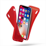 CUSTODIA IN SILICONE PER IPHONE X/XS ROSSO