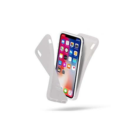 CUSTODIA IN SILICONE PER IPHONE X/XS WHITE