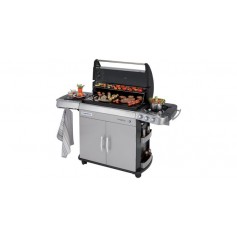 BARBECUE A GAS CON 3 BRUCIATORI IN ACCIAIO