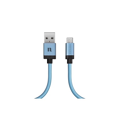 CAVO DATI USB 2.0 A MICRO USB 1,0 COLOR AZZURRO