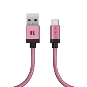CAVO DATI USB 2.0 A TYPE-C 1,0MT COLORE ROSA