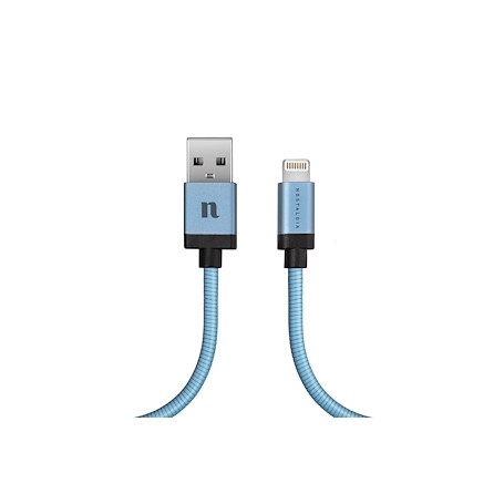 CAVO DATI USB 2.0 A LIGHTNING 1,0MT COLORE AZZURRO