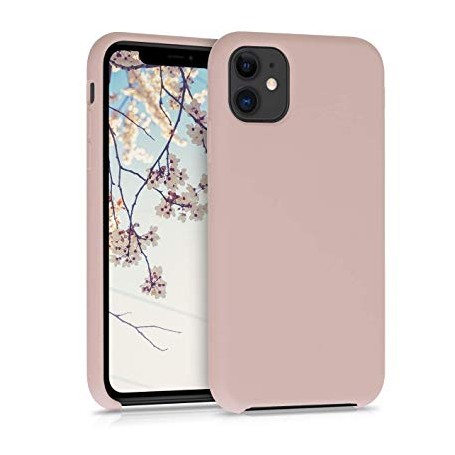 CUSTODIA IN SILICONE PER IPHONE 11 ROSA