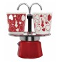 CAFFETTIERA 2 TAZZE SET MINI CUORE + 2 TAZZINE