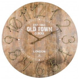 Orologio Da Parete In Mdf E Metallo 68cm