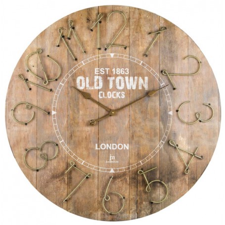 OROLOGIO DA PARETE IN MDF E METALLO 68CM