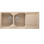 LAVELLO 2 VASCHE AVENA 116X50 CON SCOLATURA SX