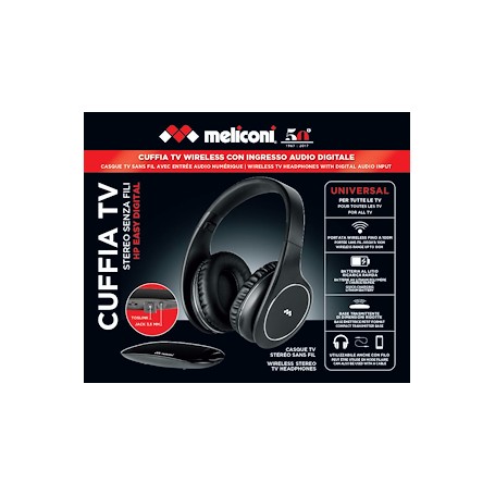 CUFFIA TV PADIGLIONE WIRELESS PORTATA 100MT
