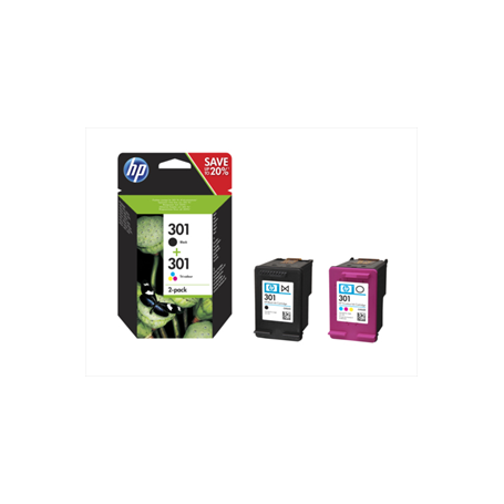 CARTUCCIA ORIGINALE HP 301 BIPACK
