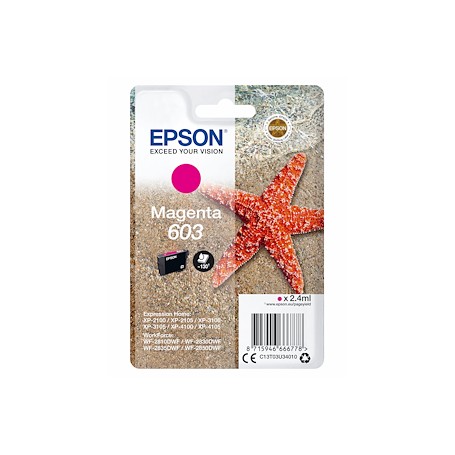 CARTUCCIA ORIGINALE EPSON 603 MAGENTA
