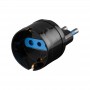 ADATTATORE SPINA 16/A PRESA 10A SHUKO NERA