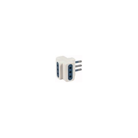 ADATTATORE SPINA 10A 3PRESA 10A