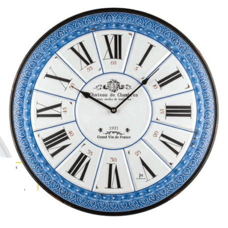 OROLOGIO DA PARETE METALLO NUM ROMANI