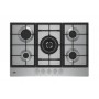 PIANO COTTURA A GAS 4 FUOCHI 75CM WOK GHISA INOX