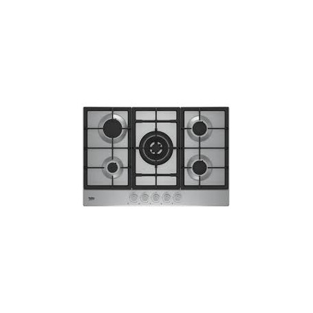 PIANO COTTURA A GAS 4 FUOCHI 75CM WOK GHISA INOX