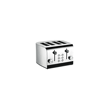 TOSTAPANE 1600WATT 4 FETTE 7 TEMPERATURE INOX