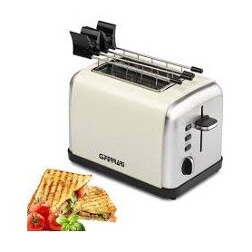 TOSTAPANE 850WATT 2 FETTE 6 TEMPERATURE INOX CREMA