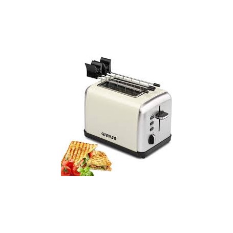 TOSTAPANE 850WATT 2 FETTE 6 TEMPERATURE INOX CREMA