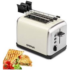 TOSTAPANE 850WATT 2 FETTE 6 TEMPERATURE INOX CREMA