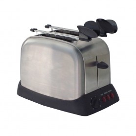 Tostapane 750watt 2 Fette 6 Temperature Inox