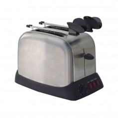 TOSTAPANE 750WATT 2 FETTE 6 TEMPERATURE INOX