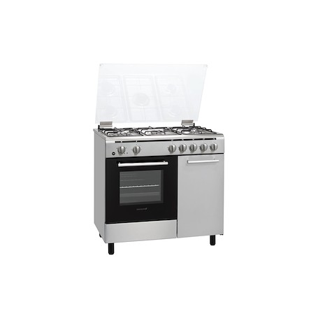 CUCINA A GAS 5 FUOCHI 90X60 CON PORTABOMBOLA GRILL