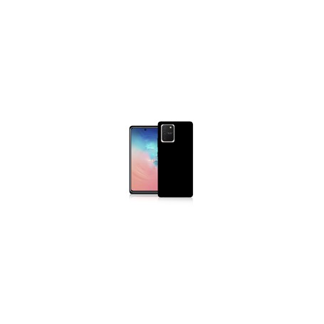 CUSTODIA IN SILICONE NERO PER GALAXY S10 LITE