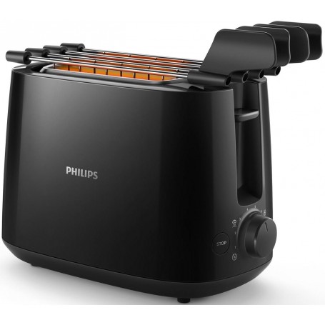 TOSTAPANE 600WATT 2 FETTE NERO