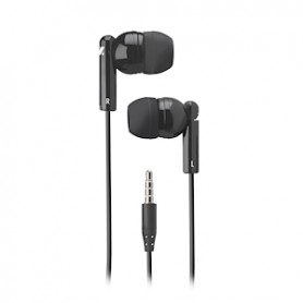 CUFFIA AURICOLARE CON MICROFONO JACK 3.5 MM BLACK