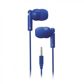CUFFIA AURICOLARE CON MICROFONO JACK 3.5 MM BLU