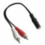 ADATTATORE AUDIO JACK 3.5MM 0.2M