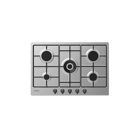PIANO COTTURA A GAS 5 FUOCHI 75CM INOX