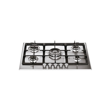 PIANO COTTURA A GAS 5 FUOCHI 75CM INOX