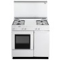 CUCINA A GAS 4 FUOCHI 86X50 BIANCA FORNO GAS+P.B.
