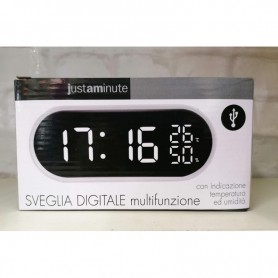 SVEGLIA DIGITALE LED BIANCHI COLORE BIANCO