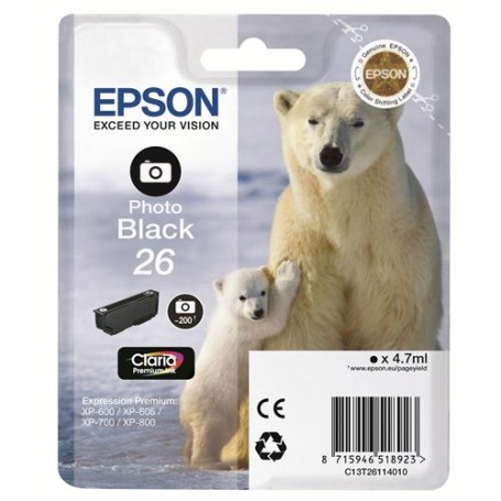 CARTUCCIA ORIGINALE EPSON 26 BLACK